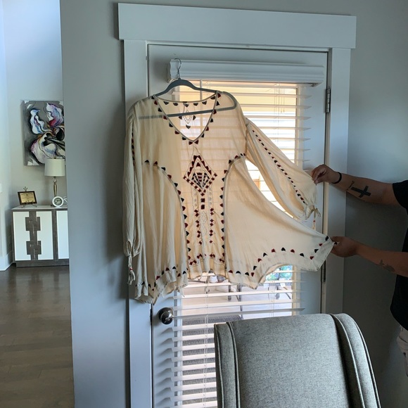 Free People Vintage Boho size Medium, Cream/Tan - Picture 8 of 15